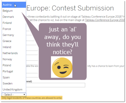 contest entry austria not australia